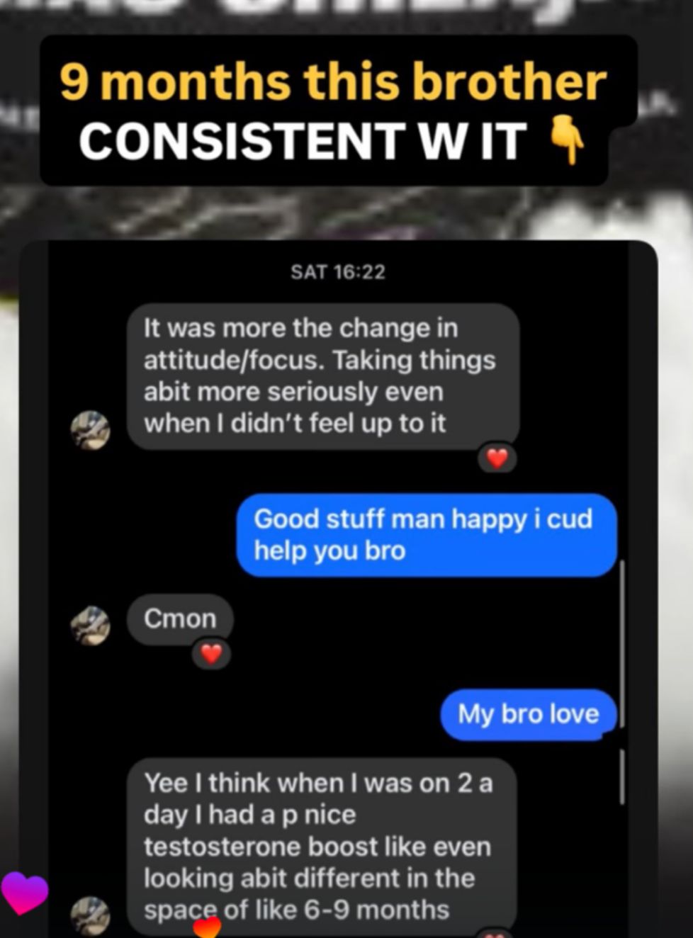 9 months consistent โ testosterone & focus review